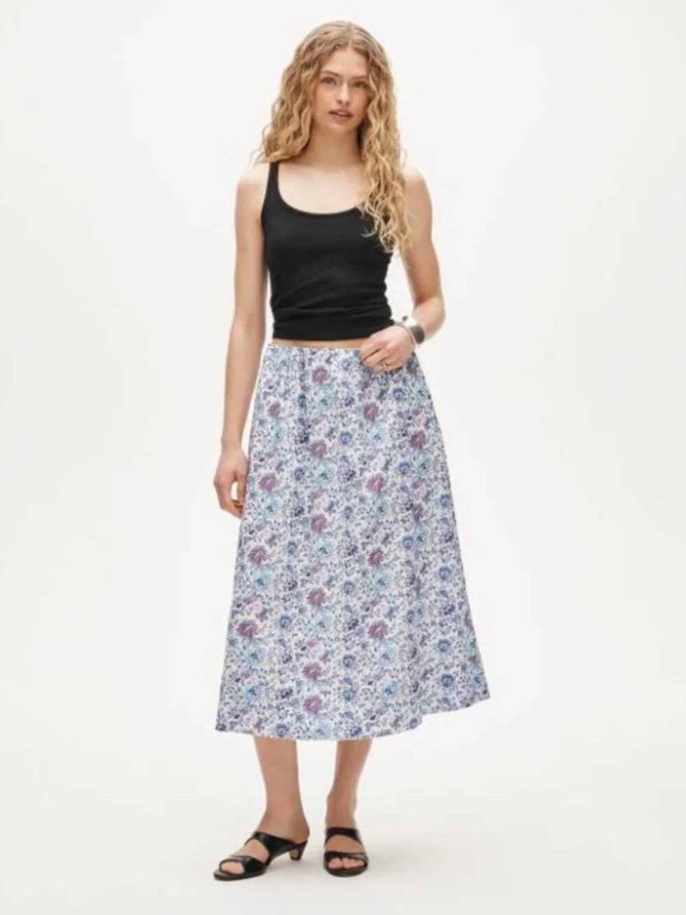 J Crew x Liberty Midi Skirt Floral L
